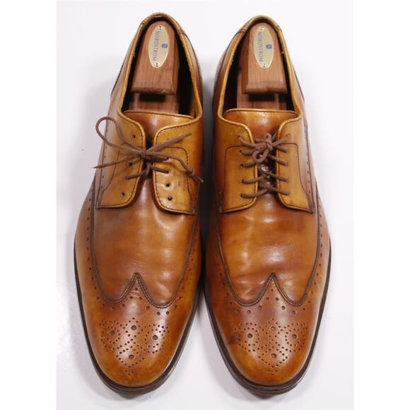 Cole Haan Mens British Tan Wingtip Leather Oxford Dress Shoes Men\'s US 13 M main image 8